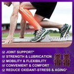 Glucosamine Chondroitin MSM Gummies with Calcium and Elderberry for Joint Support and Bone Health