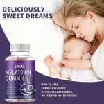 Sleep Deep Aid Melatonin Gummies Candy Vitamin B6 5-HTP Sleep Gummies Ashwagandha L-theanine