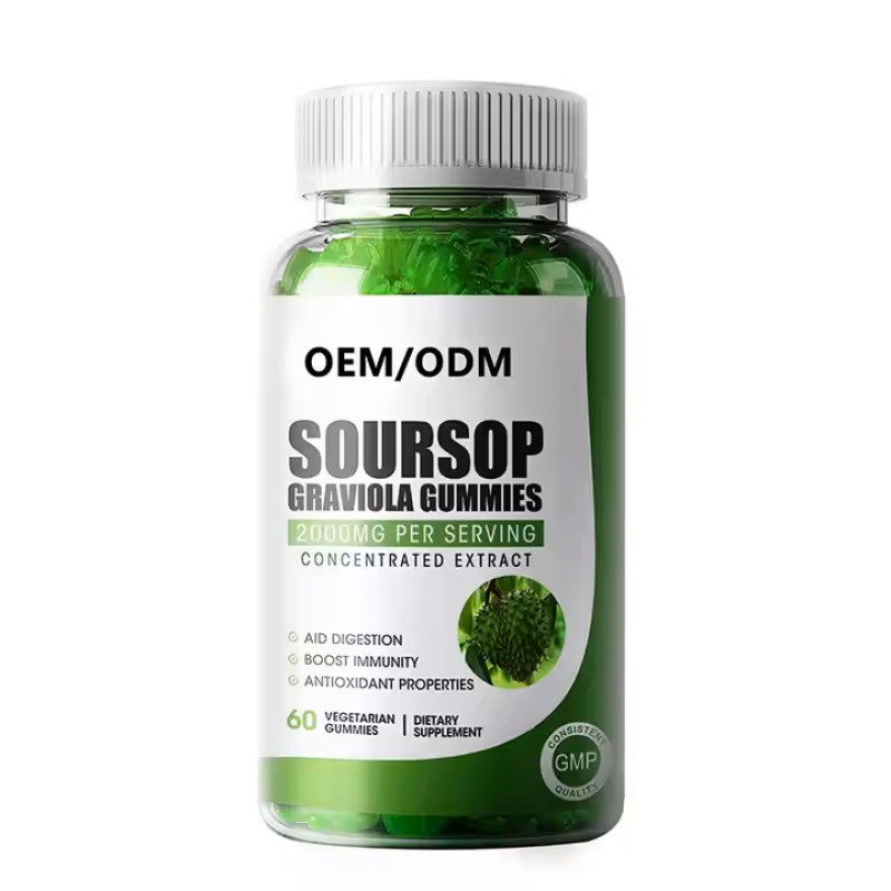 Premium Soursop Graviola Gummies with Zinc & Vitamin C - Immune Booster, Digestive Support & Antioxidant Supplement for Adults