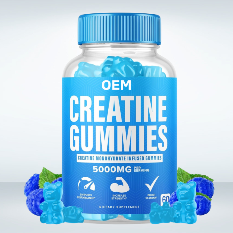 OEM 5g Creatine Monohydrate Gummies for Muscle Growth - Pre Workout Energy Booster, Sugar-Free Chewable