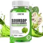 Organic 2000mg Soursop Graviola Gummies with Vitamin C & Zinc, Sugar-Free, Private Label