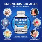 Magnesium Supplement Magnesium with Vitamin D for Immune Support, Adaptogenic Herbs, Enzyme Activated Capsules