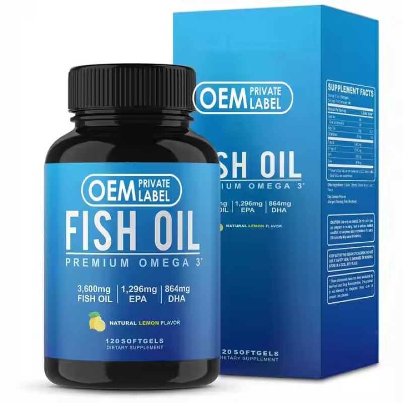 Premium Omega 3 Softgels Capsules Support Brain Health Fish Oil DHA Algae Oil Deep Sea Fish Oil Capsules