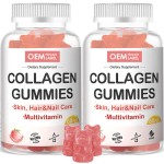Vegan Biotin Collagen Gummies for Hair Growth and Skin Radiance with Vitamin C 60 Gummies