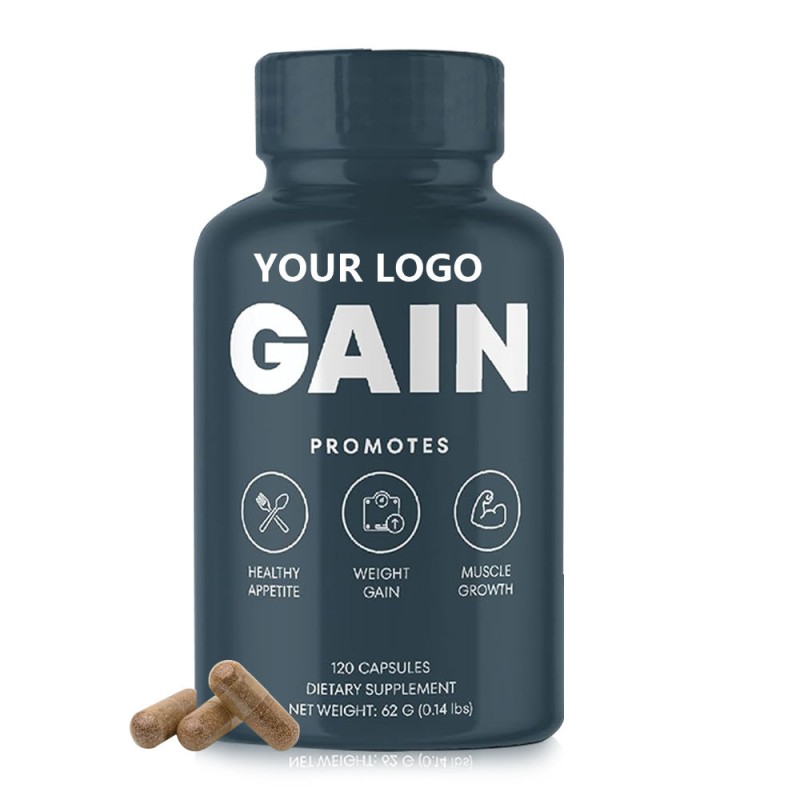 Weight Gain Capsules , Natural Appetite & Muscle Growth Supplement, Promotes Healthy Weight Gain & Strength