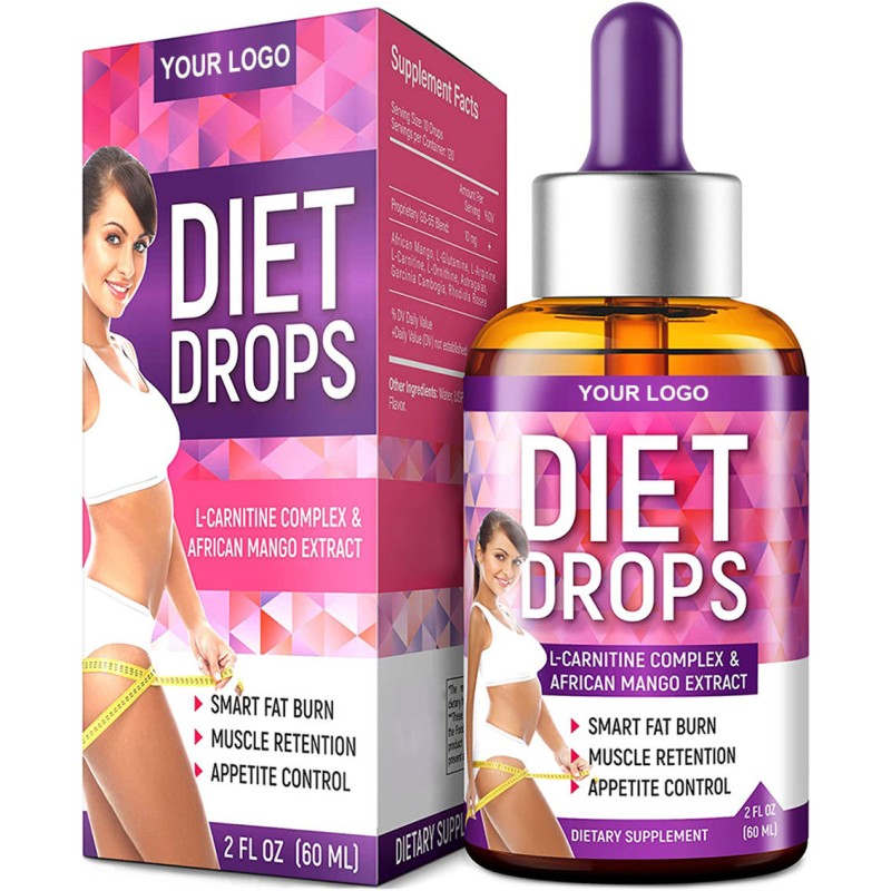 100% Natural L-Carnitine & African Mango Weight Loss Fat Burn Appetite Control Oral Liquid Drops for Adults All Age Groups