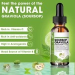 ODM/OEM Natural Organic Dietary Supplement Soursop Graviola Leaf Extract Soursop Graviola Drops for Digestion Respiratory Relief