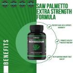 Saw Palmetto Capsules Hair Loss for Men Health Supplement Private Label Prostate Extract Men Saw Palmetto Pills Max Strength