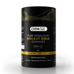 Premium Himalayan Shilajit Gummy Supplement With Fulvic Acid and Dietary Fiber for Energy Support