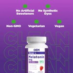 Factory Wholesale Customized Adult Melatonin Chewable Tablets Sleep Support Natural Strawberry Flavored