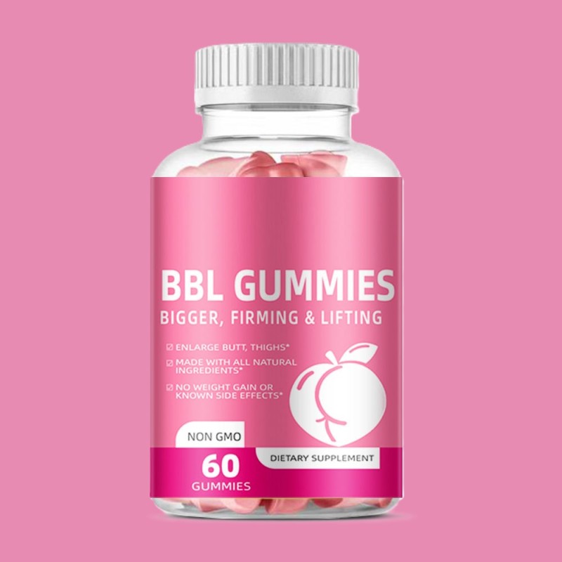 OEM BBL Booty Enhancement Gummies for Women - Natural Butt Growth Formula with Maca & Fenugreek, Vegan Chewable