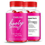Private Label Organic Butt Enhancement Gummies with 9 Herbal Extracts - Vegan Booty Booster for Women's Curves Lift