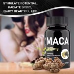 Maca Oyster Tablets for Male Enhancement Effective Performance Support Mood Booster Herbal Maca Ginseng Capsules Men