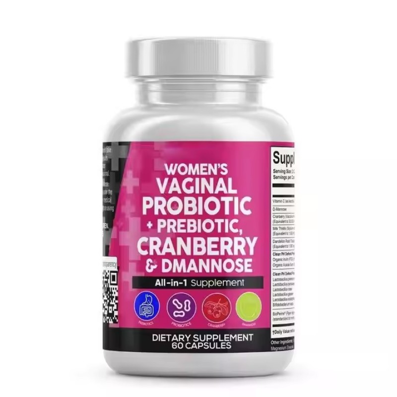 Probiotics Prebiotics Cranberry Mannose Capsules Silentwolf Capsules Integrated Probiotic Capsules Vagina Health Women