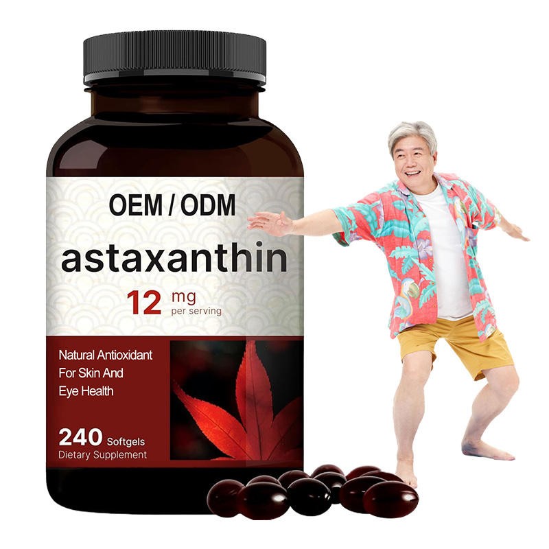 Premium Astaxanthin Softgels - Eye, Skin & Joint Support From Microalgae