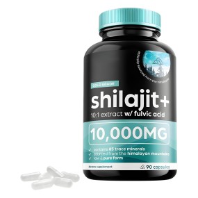 Gold Shilajit Capsules  Fulvic Acid, Natural Energy & Metabolism Support, Premium-Grade Sourced From Himalayas