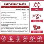 OEM Premium  CoQ10 Capsules with Trans-Resveratrol, PQQ, Vitamin E & BioPerine  Heart Health & Energy Boost