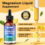 OEM Magnesium Glycinate Supplement 1000mg Liposomal Magnesium Bisglycinate Drops for Sleep, Calm, Bone & Muscle