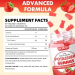 Potassium Gummy Sugar-free Potassium Chloride Electrolyte Supplement, Leg Cramps