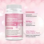 OEM Private Label Liposomal Glutathione Capsules 60 Count Pack for Adult Skin Whitening and Anti-Aging Not for Pregnant Women