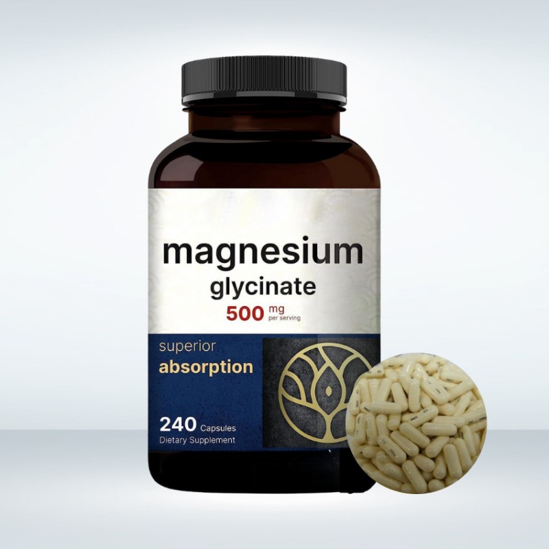 OEM High Potency Magnesium Citrate 500mg for Heart Health, Muscle Function, and Sleep Support