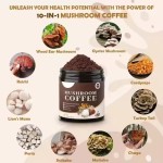 Natural Organic Mushroom Mix Coffee OEM Instant Lion's Mane Mushroom Coffee Mushroom Extract Lion's Mane Coffee Powder