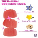 Women's Menopause Support Gummies with Maca Extract for Hot Flashes Relief and Hormone Balance - Vegan Vitamin Supplement
