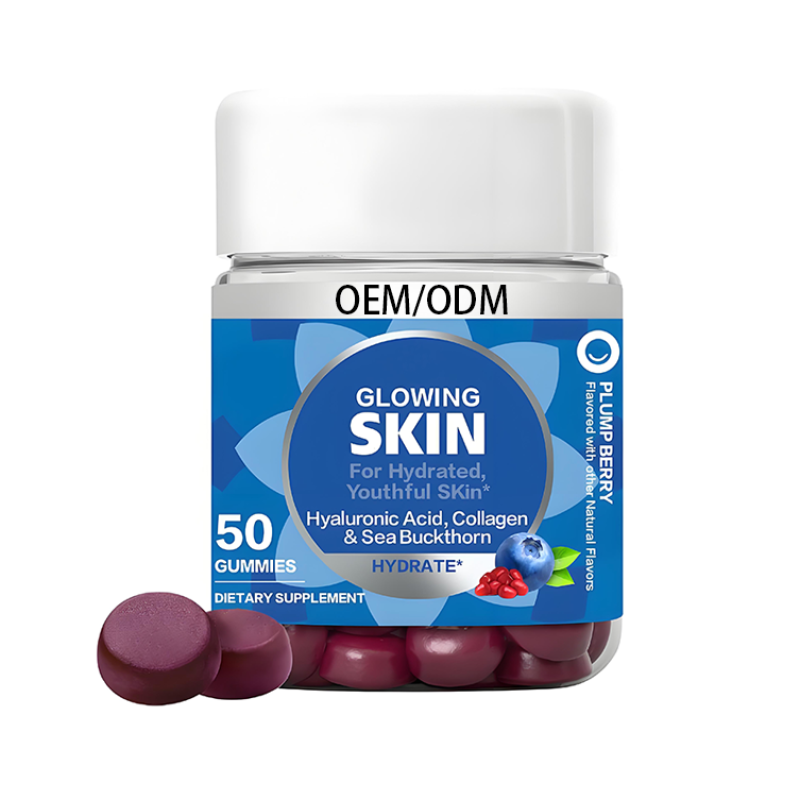 Hyaluronic Acid Collagen Protein Sea Buckthorn Soft Candy for Beauty Herbs Supplement to Moisturize Skin Not for Pregnant Women