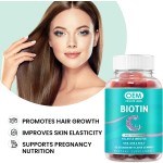 OEM  Hair Vitamins Biotin  with Vitamin C - Low Sugar Herbal Supplements for Hair and Skin for Adults
