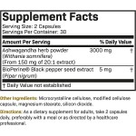 Organic 3000mg Ashwagandha Capsules with Black Pepper Herbal Supplement for Stress Relief and Deep Sleep Support