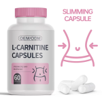 Natural L-Carnitine Capsules Fat Burner, Weight Loss Supplement, Boost Metabolism, DONGYU Brand