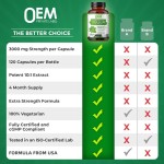 Private Label Pure Mullein Leaf Capsules - Supports Respiratory Health - Private Label Mullein Supplement