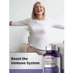 Vegetarian Supplement Black Elderberry Capsules Vitamin c and Zinc Vitamin Elderberry Supplement Immunity