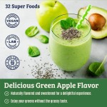 OEM Super Greens Probiotics Enzymes Powder Detox Greens Vitamins with Chlorella and Ashwagandha for Digestion