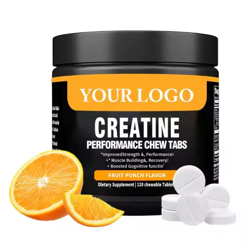 Vegetarian Creatine Monohydrate Exercise Supplement Creatine Tablets Before Chewing to Improve Absorption