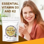 Immune Support Softgel Capsule 1000 IU D3 200MCG K2 Dietary Supplement for Adults 5000 IU Vitamin D3 K2 Pregnant Women