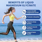 High Absorption Magnesium Glycinate Citrate Liquid Drops for Sleep and Stress Relief - Wholesale Healthcare Supplement
