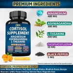 OEM Cortisol Management Herbal Capsules with L-Theanine for Detox, Sleep Support, and Stress Relief for Women