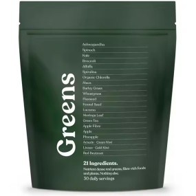 Super Greens 21-Ingredient Vegan Probiotic Supplement Keto-Friendly Multivitamin for Gut Health Improvement Beauty Product for