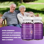 Extra Strength Joint Support SoftGels Natural Glucosamine Chondroitin MSM and Elderberry SoftGel Candy Dos