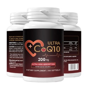 CQ10 Soft Capsules Coenzyme Q10 Dietary Supplement for Adults Focusing Brain Energy Joint Bone Health Middle-aged Pregnant Women