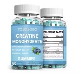 Pre-workout Supplement Chewables Creatine Monohydrate Gummies for Muscle Strength Muscle Builder and Energy Booster for Adults
