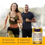 OEM Private Label Vitamin D3+K2 Softgels Capsules Supplements for Bone Health and Immune Support