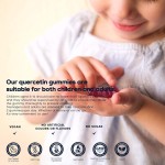 OEM 1000mg Quercetin Gummies with Bromelain, Zinc, Elderberry, Vitamin C, D3 & K2 for Cardiovascular Health