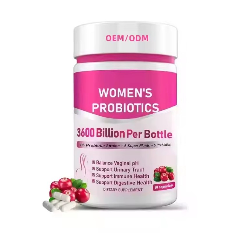High Purity Menopause Probiotics Capsules With Cranberry D-mannose Promotes Digestive for Women