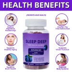 Herbal Supplements for Deep Sleep Support Sleep Well Melatonin Gummies with GABA Magnesium Natural Botanicals