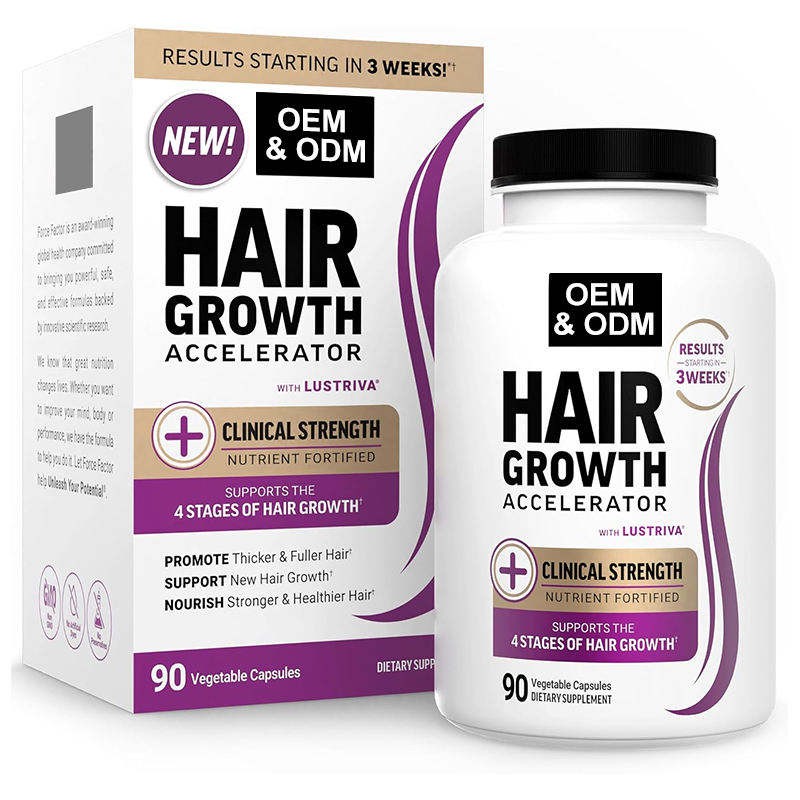 OEM ODM Hair Growth Capsules with Biotin and Keratin for Stronger Hair and Nail Support 60 Capsules