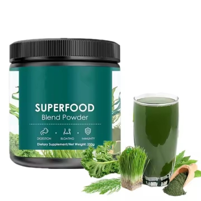 Organic Superfood Blend Green Powder Enhance Energy Detox Enhance Health Herbal Supplement Intestinal Health