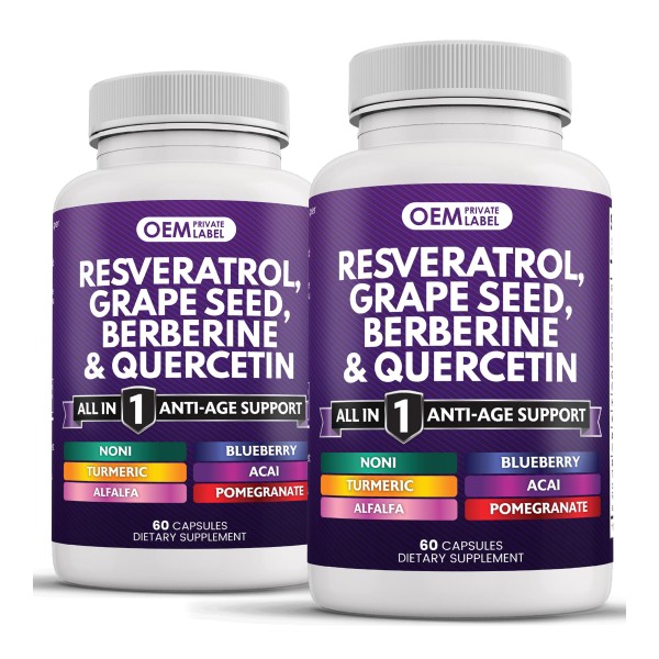 OEM  Liposomal NAD+ Capsules with 1500mg NAD and Resveratrol for Cellular Health Support
