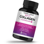 Hydrolyzed Collagen 1000mg & Vitamin C Capsules: Skin Brightening, Moisture Lock & Anti-Wrinkle Support for Women